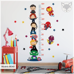 Modelo MD60 Medidor de Altura Marvel Avengers - Medida armado: 60 cm ancho x 100 cm alto - comprar online