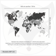 Imagen de Modelo MAPA13 Político - Pasteles - Rosa y Lila