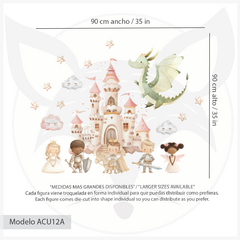 Modelo ACU12 Princess fairy tale - Little Dreamer Deco - vinilos decorativos infantiles