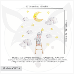 Modelo ACU63 Reach for the Stars - Little Dreamer Deco - vinilos decorativos infantiles