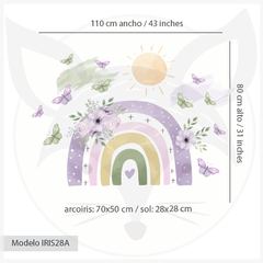 Modelo IRIS28 Floral Rainbow Lila - tienda online