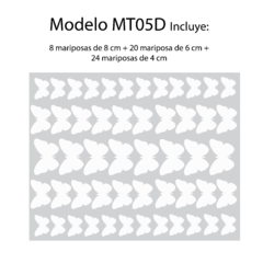MT05D - Mariposas Blancas - Set de 4-6-8 cm - comprar online