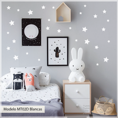MT02D - Estrellas Blancas - MIX estrellas 4-6-8 cm en internet