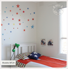 Modelo MT29 - estrellas con pattern a lunares colores vivos - comprar online