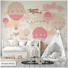 Modelo MUI02 Globos Shabby Rosa