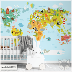 Modelo MUI19 Mapamundis continentes baby II - comprar online
