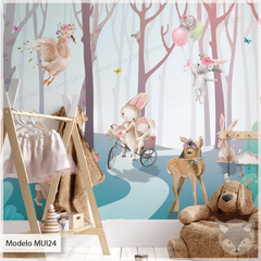 Modelo MUI24 The spring party - Little Dreamer Deco - vinilos decorativos infantiles