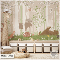 Modelo MUI50 Summer forest - bosque animales ciervo zorro - comprar online