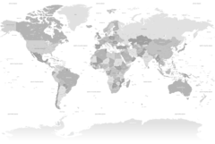 Modelo MW.MAP.05 Mapa político gris en internet