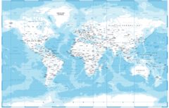 Modelo MW.MAP.13 Mapa político blanco y celeste - comprar online