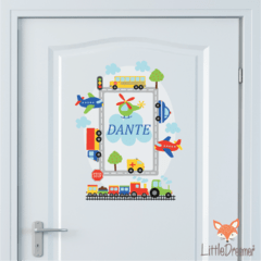 COMBO Autos, trenes y aviones - Little Dreamer Deco - vinilos decorativos infantiles