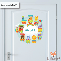 Modelo NM65 Tren de animales - 40x50 cm - comprar online