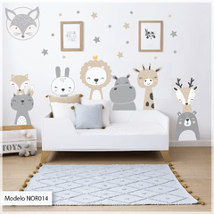 Modelo NOR14 Animalitos nordicos + estrellas