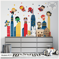 Modelo PC77 Hero City - Little Dreamer Deco - vinilos decorativos infantiles