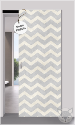 Modelo PRACU01 Puerta Acuarela ZigZag