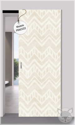 Modelo PRACU22 Acuarela bohemio Zigzag horizontal beige