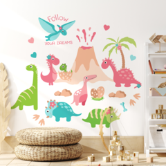 Modelo PS03 Dinoland dinosaurios - Little Dreamer Deco - vinilos decorativos infantiles
