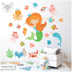 MODELO PS20 Sirena bajo el mar - Little mermaid under the sea - comprar online