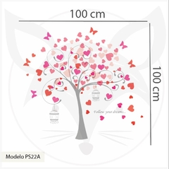 MODELO PS22 "FOLLOW YOUR DREAMS" Árbol de corazones en internet