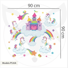 MODELO PS30 Magical Land - Unicornios y arcoiris - Little Dreamer Deco - vinilos decorativos infantiles