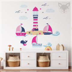 Modelo "Pink Nautical" - PS39A PROMO! - 100X100 CM - comprar online