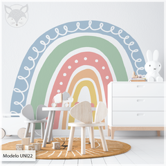 Modelo UNI22 - Arcoiris corazon - Little Dreamer Deco - vinilos decorativos infantiles