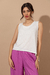 Musculosa Liguria Blanca - comprar online