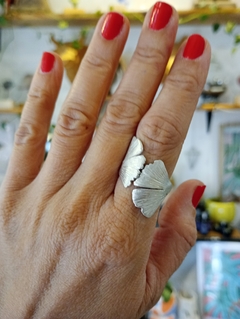 ANILLO GINGKO REGULABLE - BOSQUE, Arte y Botánica