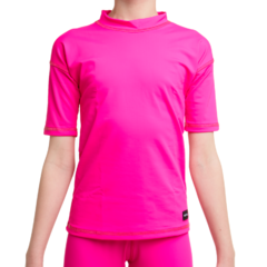 CONJUNTO DE CAMISETA CORTA Y SHORT DE PROTECCION SOLAR UV MODELO FUCSIA - comprar online