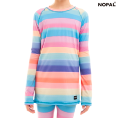 CONJUNTO TÉRMICO DE CAMISETA Y CALZA PARA NIÑOS Y NIÑAS. MODELO ARCOIRIS - tienda online