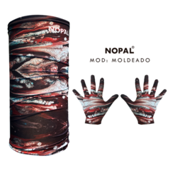 CONJUNTO DE CUELLO MULTIUSO Y GUANTES. MODELO MOLDEADO