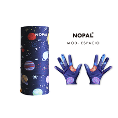 CONJUNTO DE CUELLO MULTIUSO Y GUANTES. MODELO ESPACIO - comprar online