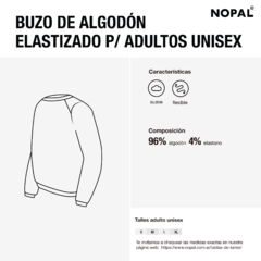 CONJUNTO JOGGING Y BUZO ALGODON ELASTIZADO UNISEX NEGRO - nopal
