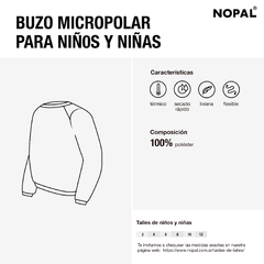 BUZO MICROPOLAR NIÑO PURPURA - nopal
