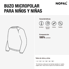 BUZO MICROPOLAR NIÑO AQUA - comprar online