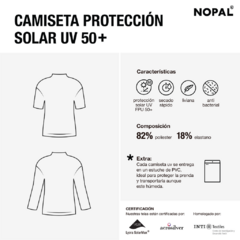 CAMISETA DE PROTECCIÓN SOLAR UV MANGA LARGA. MODELO MANCHITAS - tienda online