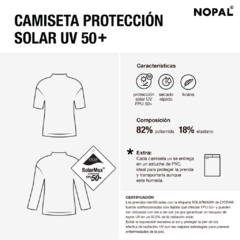 CONJUNTO DE CAMISETA CORTA Y SHORT DE PROTECCION SOLAR UV MODELO AQUA - nopal