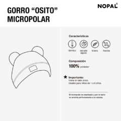 GORRO OSITO MICROPOLAR MODELO ARCOIRIS - comprar online
