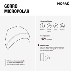 GORRO MICROPOLAR PARA NIÑOS. MODELO FUCSIA - comprar online