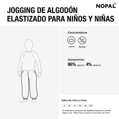JOGGING ALGODON ELASTIZADO CRUDO - comprar online