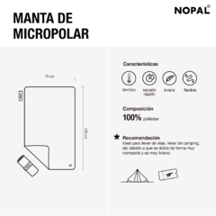 MANTA MICROPOLAR AQUA - comprar online