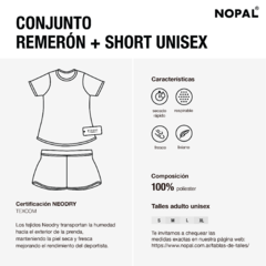 CONJUNTO REMERA OVERSIZE Y SHORT NEODRY UNISEX. MODELO TINTAS - comprar online