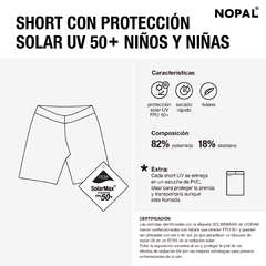 CONJUNTO DE CAMISETA CORTA Y SHORT DE PROTECCION SOLAR UV MODELO PRIMAVERA - comprar online