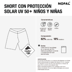 CONJUNTO DE CAMISETA CORTA Y SHORT DE PROTECCION SOLAR UV MODELO AQUA - tienda online