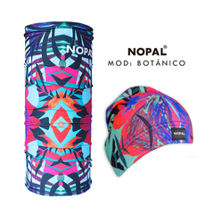 CONJUNTO GORRO DE MICROPOLAR Y CUELLO MULTIUSO. MODELO BOTANICO