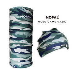 CONJUNTO GORRO DE MICROPOLAR Y CUELLO MULTIUSO. MODELO CAMUFLADO