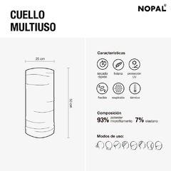 CUELLO MULTIUSO. MODELO TORMENTA - nopal