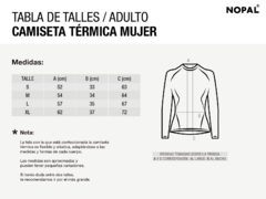 CAMISETA TERMICA MUJER MODELO SAKURA - tienda online