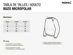 BUZO MICROPOLAR UNISEX MARGARITA - tienda online