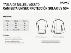 CAMISETA DE PROTECCIÓN SOLAR UV MANGA CORTA PARA ADULTO UNISEX. MODELO GRIS en internet